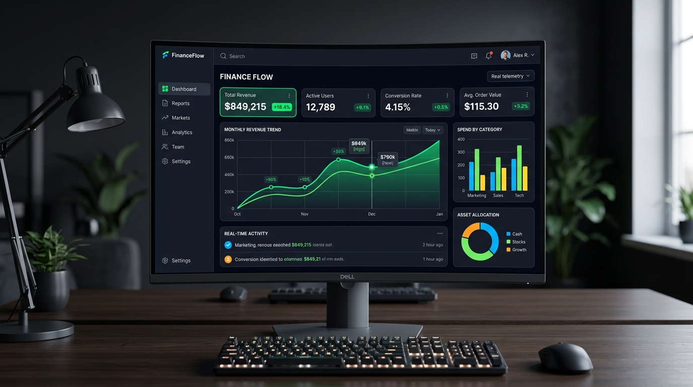 Business SaaS Dashboard Web App